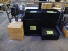 Large qty of various sized garden trays & lids
