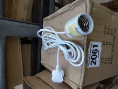 4 boxes CFL lamp hangers/leads (approx 20 per box)