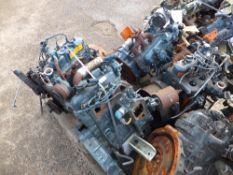Pallet of 4 Kubota  3 cylinder engines