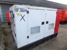 FG Wilson 27kva generator  33,999 hrs  HF3614
