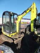 JCB 801.8 CTS mini digger (2011) RDD 1428 hrs, c/w 1 bucket