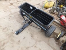 80kg towed drop spreader for compact tractor/ATV/quad bike