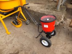 22kg Cyclone pedestrian push seed/fertiliser spreader