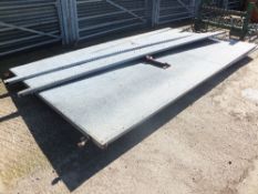 2 no 14ft x 8ft solid gate with wedge top