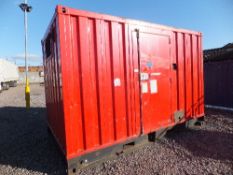 Wilson Perkins P75P1 generator in 12ft secure container - non runner 47707 hrs - cooling fan removed