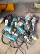 6 assorted Makita power tools