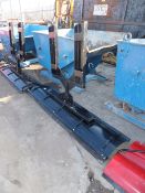 Forklift snow plough/yard scraper Black Farm Work 2000x500