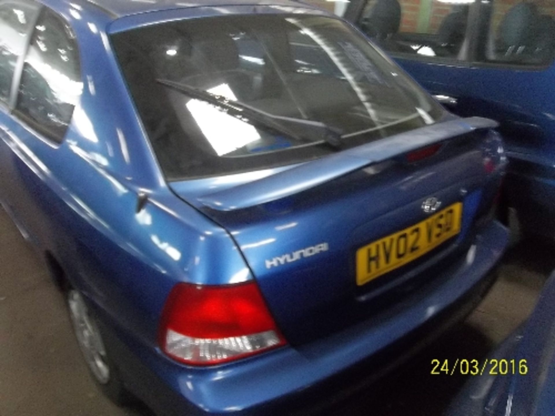 Hyundai Accent SI- HV02 VSD Date of registration: 14.03.2002 1341cc, petrol, manual, blue Odometer - Image 3 of 4