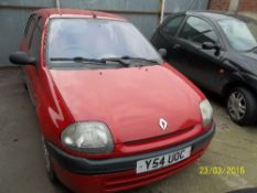 Renault Clio Alize - Y54 UOC Date of registration: 31.03.2001 1390cc, petrol, manual, red Odometer