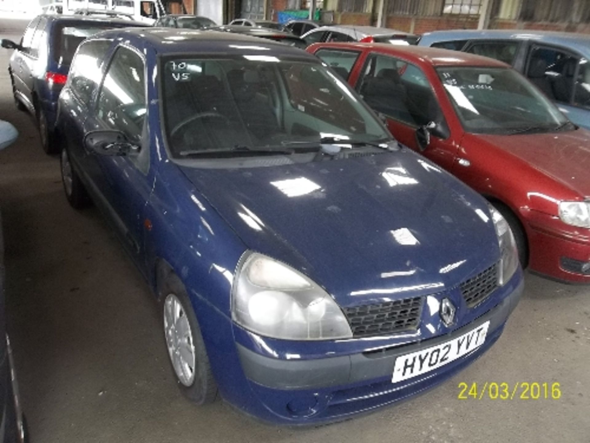 Renault Clio Expression 16V - HY02 YVT Date of registration: 07.05.2002 1149cc, petrol, manual, blue - Image 2 of 4
