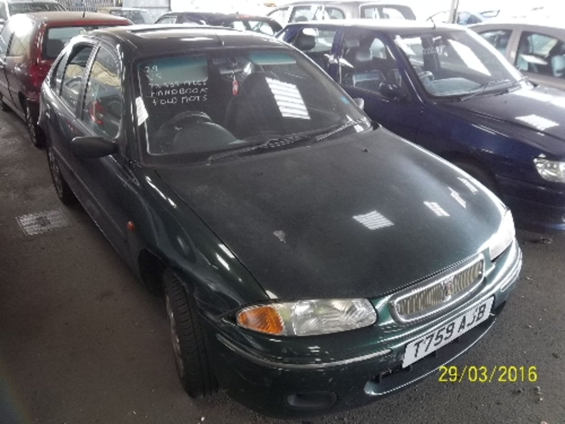 Rover 214 SI – T759 AJB Date of registration:  19.05.1999 1396cc, petrol, manual, green Odometer - Image 2 of 4