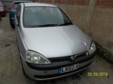 Vauxhall Corsa Comfort 16V - LX02 XKT Date of registration: 29.03.2002 1199cc, petrol, semi-