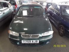 Rover 214 SI – T759 AJB Date of registration:  19.05.1999 1396cc, petrol, manual, green Odometer