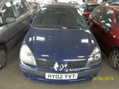 Renault Clio Expression 16V - HY02 YVT Date of registration: 07.05.2002 1149cc, petrol, manual, blue