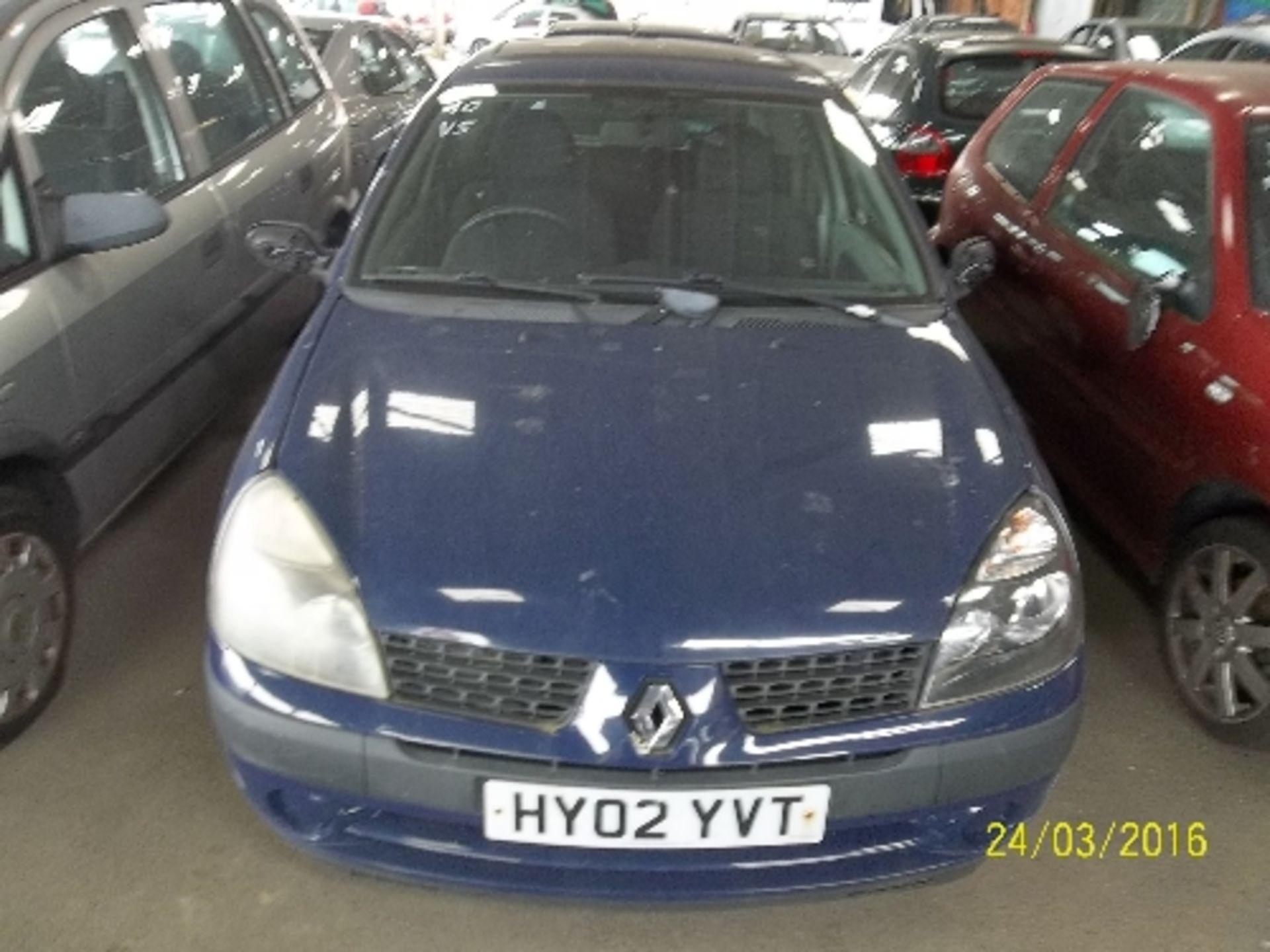 Renault Clio Expression 16V - HY02 YVT Date of registration: 07.05.2002 1149cc, petrol, manual, blue