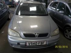 Vauxhall Astra LS 8V – V940 FBF Date of registration:  20.01.2000 1598cc, petrol, manual, silver