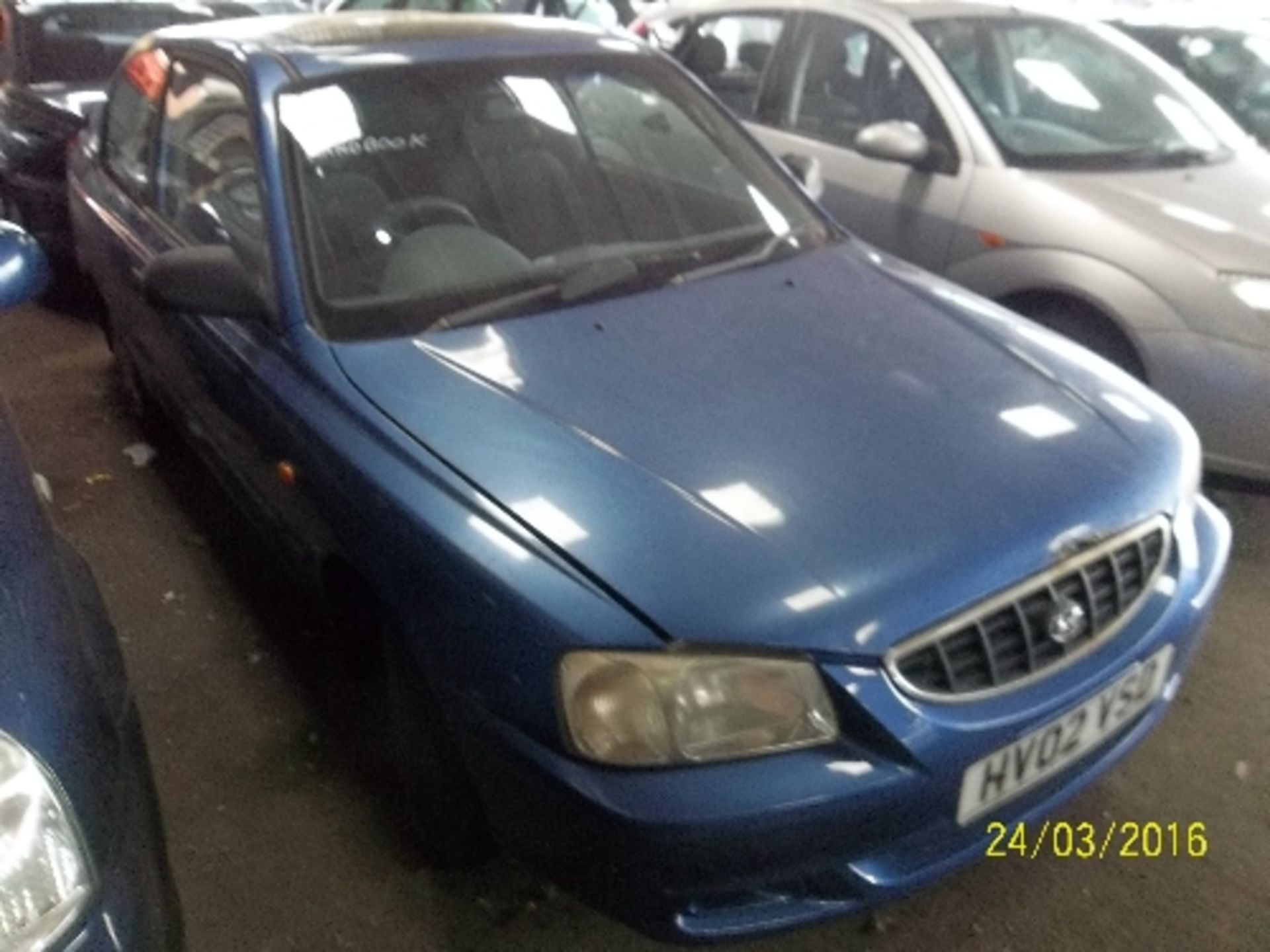 Hyundai Accent SI- HV02 VSD Date of registration: 14.03.2002 1341cc, petrol, manual, blue Odometer - Image 2 of 4