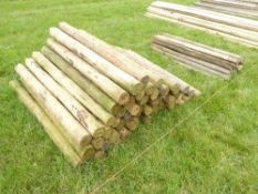 Approx 150 timber fencing stakes, 5'6'