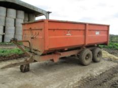 Griffiths twin axle grain trailer