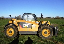 CAT TH336 telehandler c/w hydraulic pick-up hitch & pallet forks, 3684 hours, registration no.