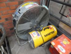 Master fan 240v & Master space heater 110v