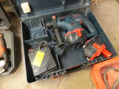 Bosch GBH24v rechargeable hammer drill with 2 batteries & 1 charger
