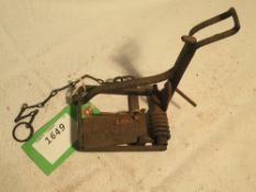 Sawyer rabbit trap invented by Frank Sawyer