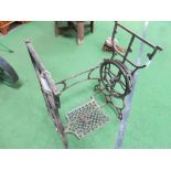 Cast iron sewing machine stand