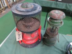 Parasene heater and Tilley lamp
