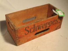 Wooden Schweppes box