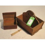 Clothes peg box and a hinge-lid box