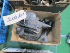 Small cobbler's anvil and lasts
