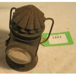 Rare poacher's lantern with internal blanking door; in excellent condition