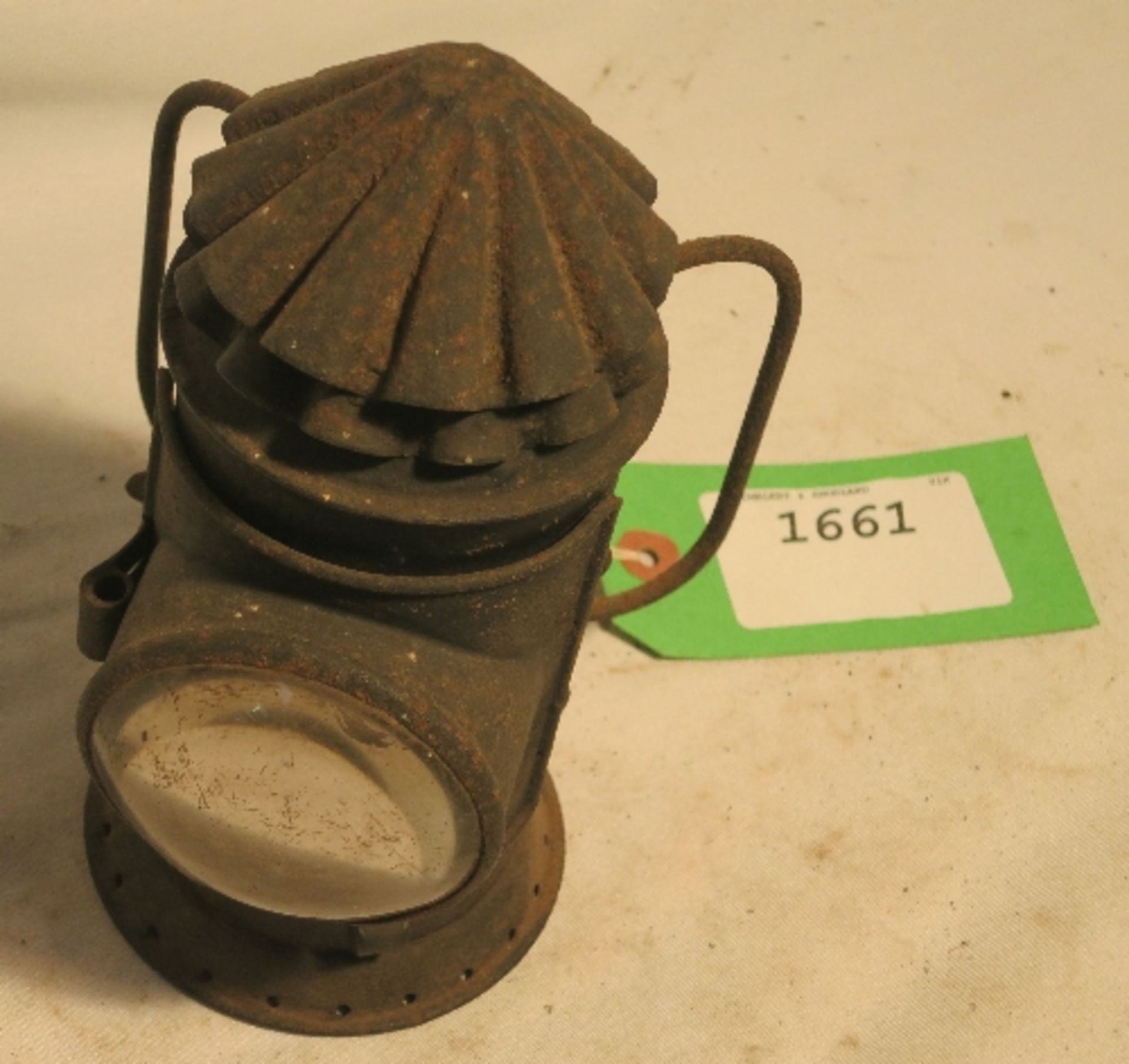 Rare poacher's lantern with internal blanking door; in excellent condition