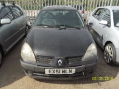 Renault Clio Dynamique 16V - EX51 MLN Date of registration: 12.12.2001 1149cc, petrol, manual, black