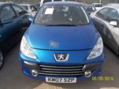 Peugeot 307 S - KM07 SZP Date of registration: 02.05.2007 1587cc, petrol, semi automatic, blue