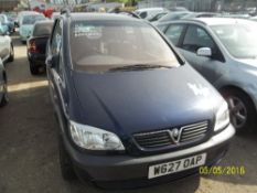 Vauxhall Zafira Comfort 16V - W627 OAP Date of registration: 02.03.2000 1598cc, petrol, manual, blue