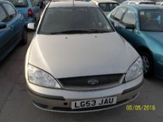 Ford Mondeo LX TDCI - LG53 JAU Date of registration: 01.10.2003 1998cc, diesel, manual, silver