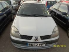 Renault Clio Expression+ 16V - WR52 WWY Date of registration: 16.12.2002 1149cc, petrol, manual,