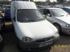 Vauxhall Combo Club Car derived van - Y883 EPR Date of registration: 19.07.2001 1686cc, diesel,