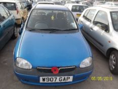 Vauxhall Corsa CDX 16V - W907 GAP Date of registration: 09.03.2000 1199cc, petrol, manual, blue