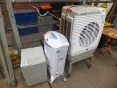 Dehumidifier & 2 no air conditioning units