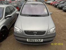 Vauxhall Zafira Comfort 16V - X822 CLF Date of registration: 24.11.2000 1796cc, petrol, manual, grey
