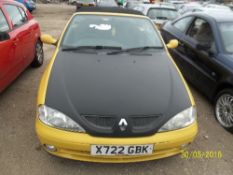 Renault Megane Sport Alize Convertible - X722 GBK Date of registration: 01.09.2000 1598cc, petrol,