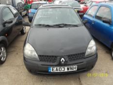 Renault Clio Expression 16V - EA03 WNHDate of registration: 10.04.20031149cc, petrol, manual,