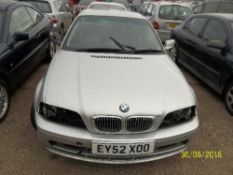 BMW 320CI SE Coupe - EY52 XOODate of registration: 06.09.20022171cc, petrol, automatic,