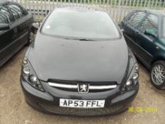 Peugeot 307 CC Coupe - AP53 FFL Date of registration: 25.11.2003 1997cc, petrol, automatic, black