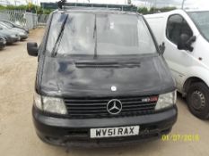 Mercedes Vito 110 CDI Panel van - WV51 RAX Date of registration: 01.09.2001 2151cc, diesel,
