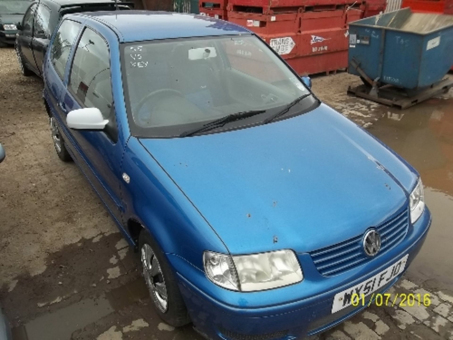 Volkswagen Polo Match - WX51 FJO Date of registration: 30.11.2001 1390cc, petrol, manual, blue - Image 2 of 4