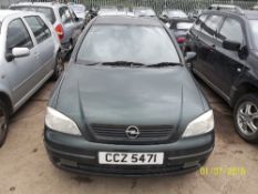 Opel Saloon - CCZ 5471Date of registration: 01.10.19991389cc, petrol, green Odometer reading at last